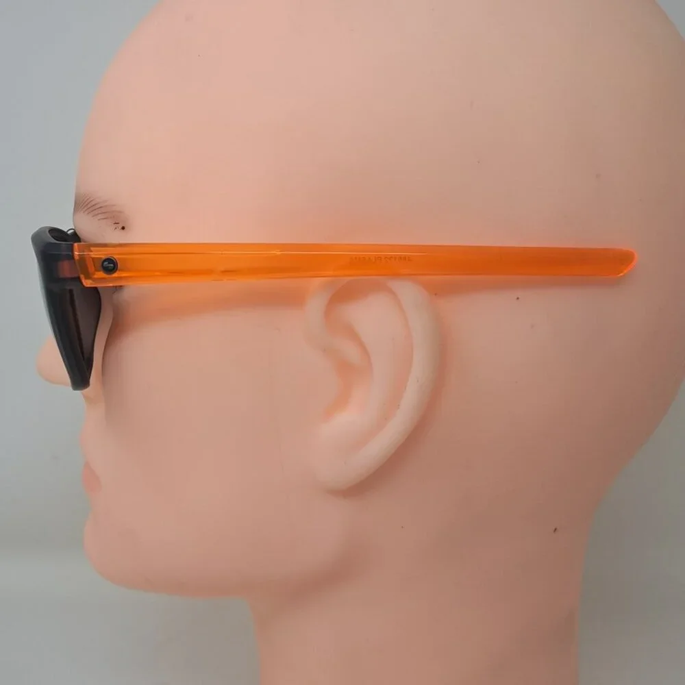 NWT Sundog Men's Sunglasses Golf Sport Orange Black 485132 Plasma 100% UVA